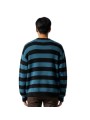 Pull rayé col rond noir bleu Paul Smith Homme M2R A064 W22833 79 vêtement mode boutique Strasbourg store shop back