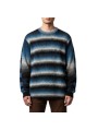 Pull rayé col rond noir bleu Paul Smith Homme M2R A064 W22833 79 vêtement mode boutique Strasbourg store shop front