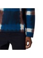 Pull polo tie & die bleu choco Paul Smith Homme M2R A066 W22834 49 vêtement mode boutique Strasbourg shop store style poignet