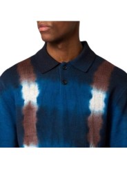 Pull polo tie & die bleu choco Paul Smith Homme M2R A066 W22834 49 vêtement mode boutique Strasbourg shop store style col