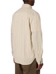 Chemise patch floqué rayé écru bleu Paul Smith Homme M2R A191M W22801 02 vêtement mode boutique Strasbourg shop store dos