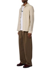 Chemise patch floqué rayé écru bleu Paul Smith Homme M2R A191M W22801 02 vêtement mode boutique Strasbourg shop store look