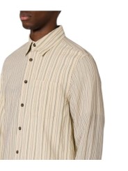 Chemise patch floqué rayé écru bleu Paul Smith Homme M2R A191M W22801 02 vêtement mode boutique Strasbourg shop store détail