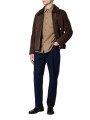 Chemise patch floqué rayé taupe rouge Paul Smith Homme M2R A191M W22801 73 boutique Strasbourg vêtement mode shop store look