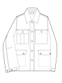 Veste saharienne velours côtelé bleu indigo Paul Smith Homme M2R A194 W22786 46 vêtement mode boutique Strasbourg shop store s