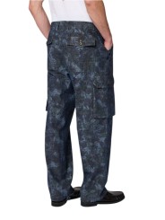 Pantalon cargo denim print jungle bleu vert Paul Smith Homme M2R A201P W22813 46 boutique Strasbourg vêtement shop mode store d