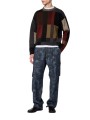 Pantalon cargo denim print jungle bleu vert Paul Smith Homme M2R A201P W22813 46 boutique Strasbourg vêtement shop mode store l
