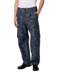 Pantalon cargo denim print jungle bleu vert Paul Smith Homme M2R A201P W22813 46 boutique Strasbourg vêtement shop mode store a