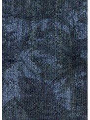 Pantalon cargo denim print jungle bleu vert Paul Smith Homme M2R A201P W22813 46 boutique Strasbourg vêtement shop mode store