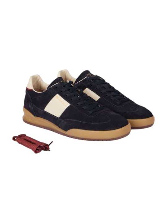 Baskets Dover suède navy bande blanche cuir Paul Smith Homme M2S DVR82 TLEA 49 boutique Strasbourg chaussure mode shop store vue