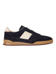BASKETS DOVER SUEDE NAVY BANDE BLANCHE CUIR M2S DVR82 TLEA 49 PAUL SMITH HOMME