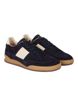 Baskets Dover suède navy bande blanche cuir Paul Smith Homme M2S DVR82 TLEA 49 boutique Strasbourg chaussure mode shop store