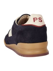 BASKETS DOVER SUEDE NAVY BANDE BLANCHE CUIR M2S DVR82 TLEA 49 PAUL SMITH HOMME