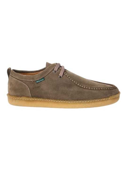 Derby suède semelle crêpe taupe Buster Paul Smith Homme M2S BTR16 WSUE 74 boutique Strasbourg chaussure mode shop store profil