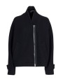 Blouson court col v noir yack dos Isabel Benenato Femme DW42 01 vêtement créateur mode boutique Strasbourg shop flat2