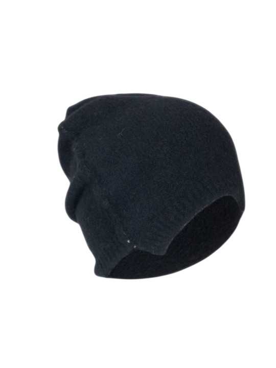 Bonnet yack noir Isabel Benenato Homme GK11 01 accessoire mode boutique Strasbourg shop store
