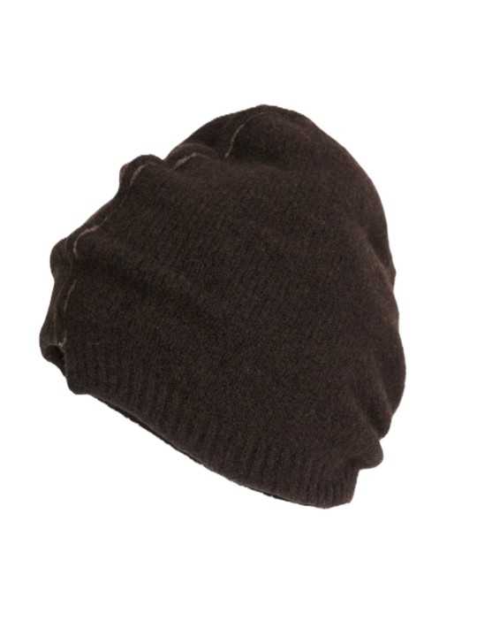 Bonnet yack marron Isabel Benenato Homme GK11 08 accessoire mode boutique Strasbourg shop store flat