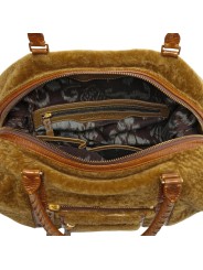 Sac 24H Roger XS peau lainé cuir glacé sienna tabac 4614 ROGER XS SIENA PEAU LAINEE BOUTIQUE STRASBOURG ACCESSOIRE in