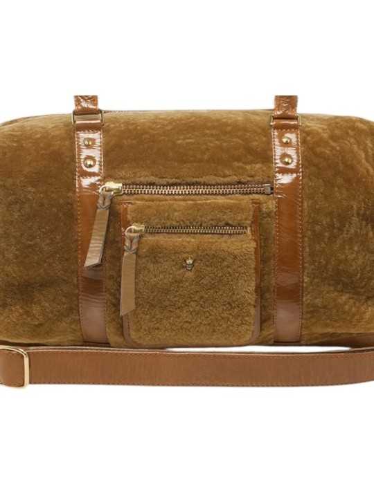 Sac 24H Roger XS peau lainé cuir glacé sienna tabac 4614 ROGER XS SIENA PEAU LAINEE BOUTIQUE STRASBOURG ACCESSOIRE