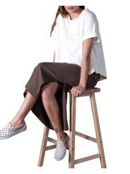 Sweat Margaux loose manches courtes BLANC Anonym femme vêtement mode cool boutique Strasbourg shop store style
