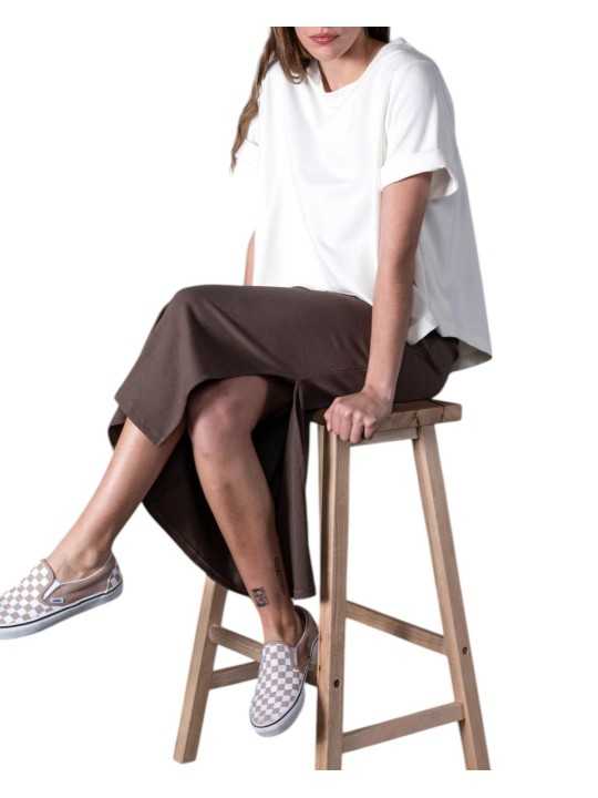 Sweat Margaux loose manches courtes BLANC Anonym femme vêtement mode cool boutique Strasbourg shop store style