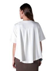 Sweat Margaux loose manches courtes BLANC Anonym femme vêtement mode cool boutique Strasbourg shop store dos