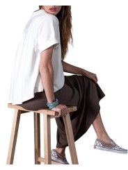 Sweat Margaux loose manches courtes BLANC Anonym femme vêtement mode cool boutique Strasbourg shop store look