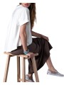 Sweat Margaux loose manches courtes BLANC Anonym femme vêtement mode cool boutique Strasbourg shop store look