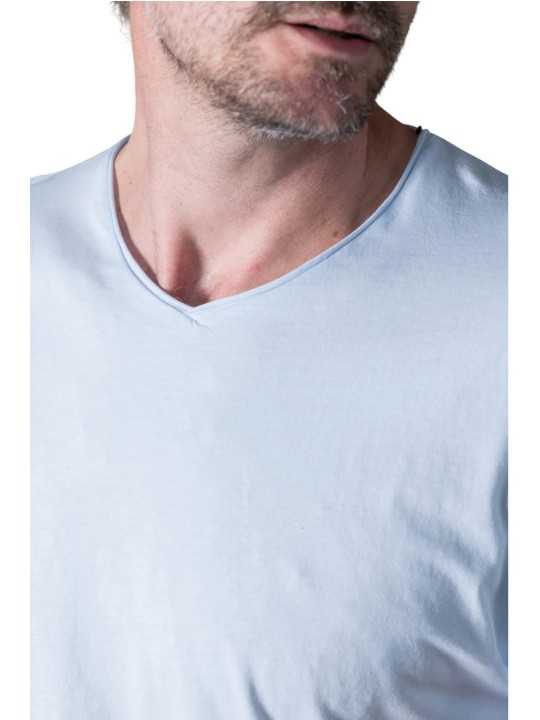 T-shirt Milo col v CIEL manches courtes coton Pima Anonym Homme vêtement mode cool boutique Strasbourg shop store détail