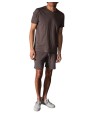 T-shirt Milo flammé moka café col v coton Pima Anonym Homme vêtement mode cool boutique Strasbourg shop store look