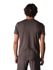 T-shirt Milo flammé moka café col v coton Pima Anonym Homme vêtement mode cool boutique Strasbourg shop store dos
