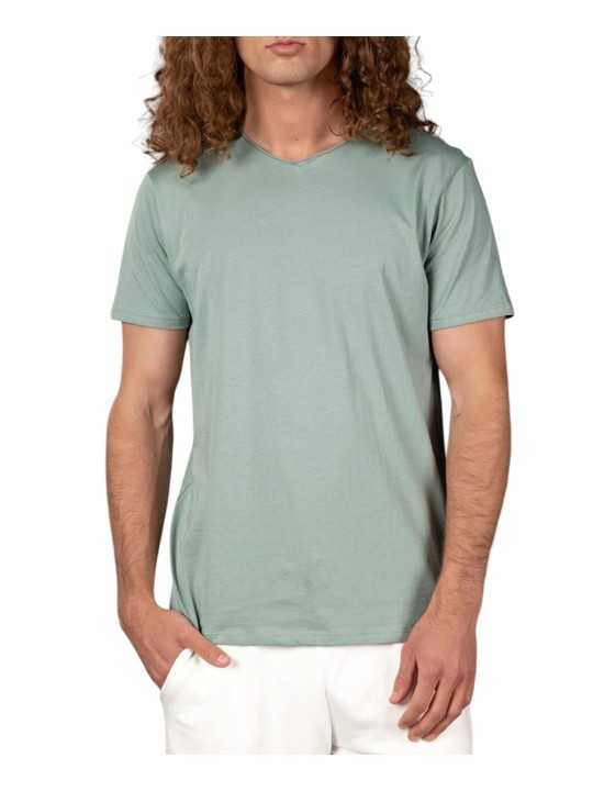 T-shirt Milo TOPAZ col v manches courtes coton Pima Anonym Homme vêtement mode cool boutique Strasbourg shop store front