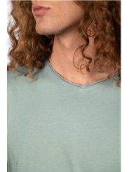 T-shirt Milo TOPAZ col v manches courtes coton Pima Anonym Homme vêtement mode cool boutique Strasbourg shop store détail