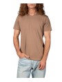 T-shirt Milo capuccino col v coton pima Anonym homme vêtement mode cool boutique Strasbourg shop store front