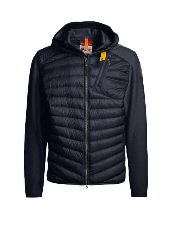 Doudoune Nolan navy manches nid d'abeille capuche Parajumpers Homme 26SMPMHYWU02P05 0316 1 boutique Strasbourg vêtement shop