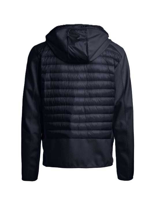 Doudoune Nolan navy manches nid d'abeille capuche Parajumpers Homme 26SMPMHYWU02P05 0316 1 boutique Strasbourg vêtement shop 3