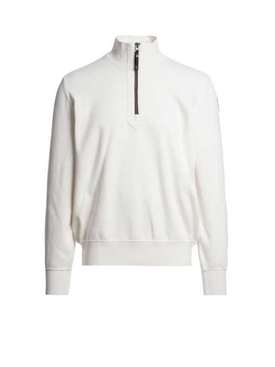 Pull col camionneur Scoe écru Parajumpers PJS Homme 26WMPMKNKC06P14 0132 boutique Strasbourg vêtement shop front