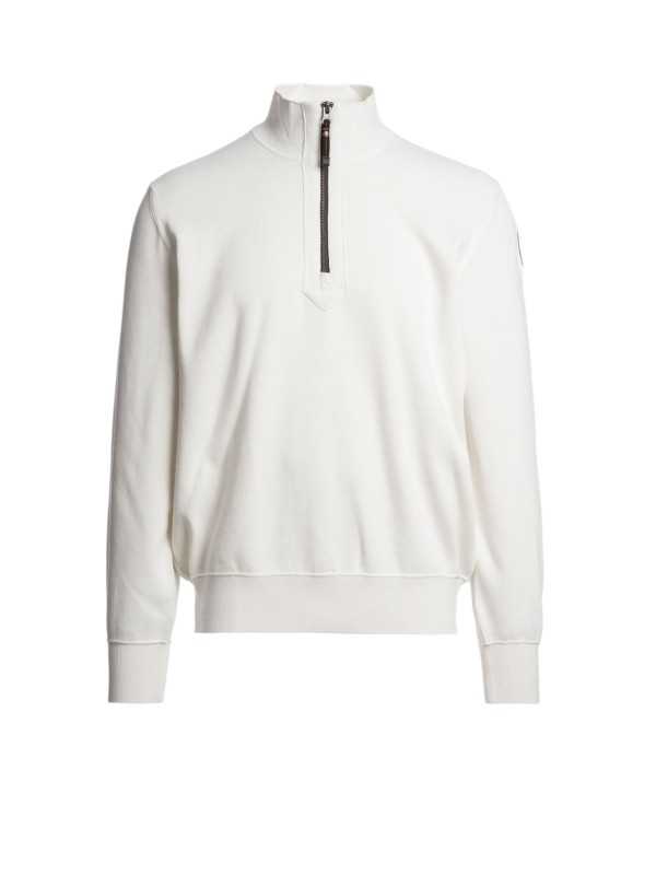 Pull col camionneur Scoe écru Parajumpers PJS Homme 26WMPMKNKC06P14 0132 boutique Strasbourg vêtement shop front