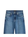 Jeans droit Stovepipe taille haute toile souple denim délavé 7 For All Mankind 7U4N0120 3NP boutique Strasbourg vêtement shop fa