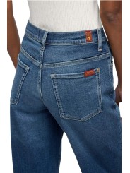 Jeans droit Stovepipe taille haute toile souple denim délavé 7 For All Mankind 7U4N0120 3NP boutique Strasbourg vêtement shop ba