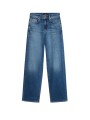 Jeans droit Stovepipe taille haute toile souple denim délavé 7 For All Mankind 7U4N0120 3NP boutique Strasbourg vêtement shop b