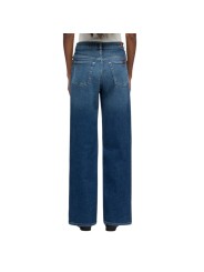 Jeans droit Stovepipe taille haute toile souple denim délavé 7 For All Mankind 7U4N0120 3NP boutique Strasbourg vêtement shop