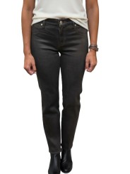 Jeans Calie droit ajusté toile enduite choco vintage Coating Brown 7 For All Mankind 7UC90H42 Seven boutique Strasbourg shop