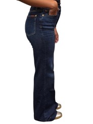 JEANS MODERN DOJO LARGE REVER BAS DENIM BRUT DELAVE BLUE WIBE 7U330A91 Denim Strasbourg profil