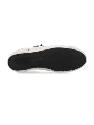 SNEAKERS PARIS CUIR BLANC LOGO ARGENT ORANGE PRLU WX58 PHILIPPE MODEL HOMME baskets boutique Strasbourg store shop UNDER