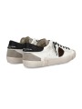 SNEAKERS PARIS BLANC SPOILER NOIR LOGO BRUN PRLU WX55 PHILIPPE MODEL HOMME Strasbourg boutique shop store online baskets BACK