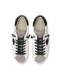 SNEAKERS PARIS BLANC SPOILER NOIR LOGO BRUN PRLU WX55 PHILIPPE MODEL HOMME Strasbourg boutique shop store online baskets VUE