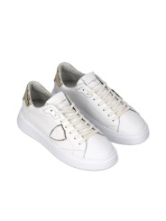 Baskets Temple cuir blanc spoiler or Philippe Model Femme BTLD VM04 sneaker boutique Strasbourg mode store shop vue