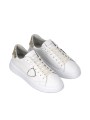 Baskets Temple cuir blanc spoiler or Philippe Model Femme BTLD VM04 sneaker boutique Strasbourg mode store shop vue