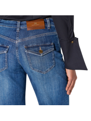 JEANS PATTE D EPH POCHES PLAQUEES BRUT DELAVE PJ18N 06372 139 Elisabetta Franchi Strasbourg poches